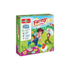 Avec Farmyup, l'enfant se familiarise avec les éléments de la ferme, du poulailler jusqu'au potager. Il faut être rapide, observateur, agile et un poil chanceux
