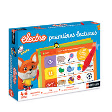 Electro Premières Lectures – Livre interactif pour enfants, avec des sons et des illustrations ludiques pour apprendre à lire. https://etoilejouet.ma/wp-content/uploads/2023/04/electro-premieres-lectures-etoile-jouet.jpg