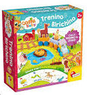 Carotina Baby Happy Little Train de LISCIANI GIOCHI avec un train coloré et des wagons magnétiques pour enfants dès 18 mois.