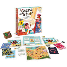 L'un des jeux les plus appréciés des enfants, la chasse au trésor, est désormais disponible en version jeu de société ! La boîte contient tout ce dont vous avez besoin pour faire une chasse au trésor originale et amusante pour votre enfant. Âge: à partir de 6 ans Nombre de joueurs : 2 à 12 joueurs Durée d’une partie : 30 minutes Inclus : 1 coffre, 48 fiches énigme, 33 cartes indices, 2 tableaux, 2 puzzles pirate, 1 notice d’instructions La chasse au trésor de Clementoni https://etoilejouet.ma/wp-content/uploads/2024/08/la-chasse-au-tresor-clementoni-etoile-jouet.jpg