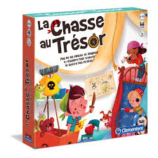 L'un des jeux les plus appréciés des enfants, la chasse au trésor, est désormais disponible en version jeu de société ! La boîte contient tout ce dont vous avez besoin pour faire une chasse au trésor originale et amusante pour votre enfant. Âge: à partir de 6 ans Nombre de joueurs : 2 à 12 joueurs Durée d’une partie : 30 minutes Inclus : 1 coffre, 48 fiches énigme, 33 cartes indices, 2 tableaux, 2 puzzles pirate, 1 notice d’instructions La chasse au trésor de Clementoni https://etoilejouet.ma/wp-content/uploads/2024/08/la-chasse-au-tresor-clementoni-etoile-jouet.jpg