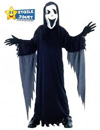 Déguisement d'Assassin à capuche pour enfant. Comprend cape avec capuche et masque. https://etoilejouet.ma/wp-content/uploads/2024/10/deguisement-garcon-assassin-halloween-etoile-jouet.jpg