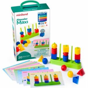 Miniland Abacolor Maxi Abacus - 15 Pièces Caractéristiques : 5 colonnes solides Formes géométriques variées (ronds, carrés, triangles...) 3 couleurs différentes Activités de tri, de comptage, d'association Matériaux résistants et adaptés aux enfants https://etoilejouet.ma/wp-content/uploads/2025/09/abacolor-maxi-etoile-jouet.jpg