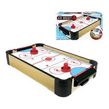 Table d'Air Hockey AMBASSADOR 40 cm avec soufflerie, idéale pour des parties rapides à la maison ou entre amis.