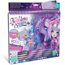 Carnet de croquis créatif Nebulous Stars avec illustrations de chevaux fantastiques