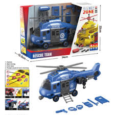 Kit de construction Rescue Team pour enfants avec véhicules de police et de secours à assembler.