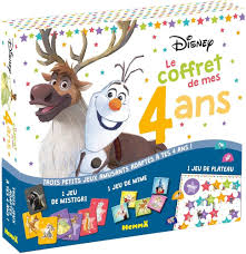 Coffret Disney pour enfant de 4 ans avec illustrations colorées.