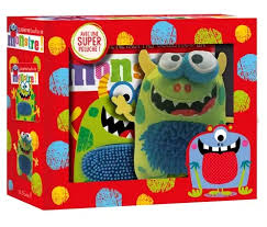 Coffret « Il ne faut pas toucher un monstre » – livre et peluche pour enfants