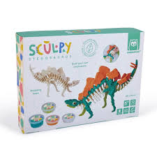 Modélisation Artistique 3D Stégosaure – kit créatif dinosaure à assembler