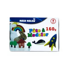 Pâte à modeler Mash Malow 160 g, pâte douce et malléable, idéale pour jeu créatif et activités sensorielles des enfants.