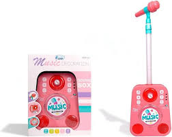 Enceinte portable Sound Box avec microphone pour karaoké et soirées, avec connexion Bluetooth et éclairage LED.