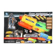 Pistolet Space Patrol avec effets lumineux et sonores pour jeux intergalactiques.