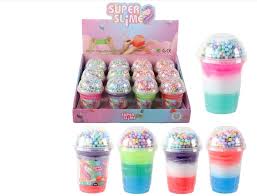 Super Slime Surprise : Animaux & Bolides, slime coloré avec une figurine surprise cachée (animal ou véhicule), idéal pour des jeux créatifs et sensoriels.