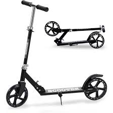 "Trottinette enfant sécuritaire avec roues en PU résistantes et poignées antidérapantes, idéale pour les 3 à 8 ans."