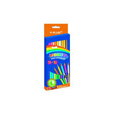 Set de 12 crayons double face Y Plus – 24 couleurs vives pour dessin, coloriage et loisirs créatifs.