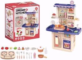 DIY Dream Kitchen 65 x 46,5 x 19 cm assemblée – kit de cuisine miniature créatif pour enfants.