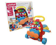 Trotteur Pousseur 2-en-1 Évolutif – Winfun avec tableau interactif et roues stables pour éveil et motricité