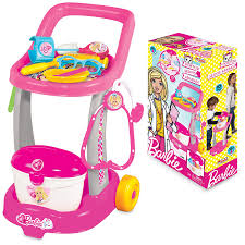 Chariot docteur Barbie Dede avec accessoires médicaux enfants