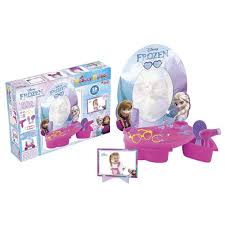Coiffeuse Frozen Dede avec miroir et accessoires pour enfants