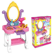 Coiffeuse Princess Dede avec miroir et accessoires beauté enfants
