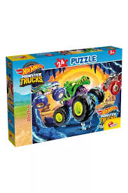 Hot Wheels Puzzle M-Plus 24 Lisciani puzzle enfants avec Monster Trucks