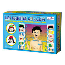 parties du corps enfant Creative’s jeu éducatif avec illustrations colorées