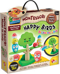 Jeu Montessori arbre en bois à équilibrer pour bébé