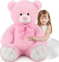 XXL ours en peluche géant rose doux et grand format pour cadeau