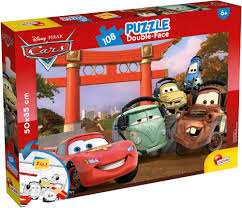 Disney Cars puzzle 108 pièces 2 en 1 Lisciani avec coloriage au verso