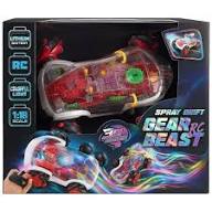 voiture telecommandee Spray Drift Gear Beast RC Car 1 18 avec effet fumee LED