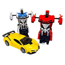 voiture robot télécommandée transformable enfant avec mode voiture et robot