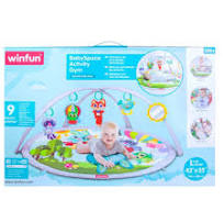 Baby Space Activity Gym Winfun avec arches et jouets suspendus colorés pour éveil et motricité
