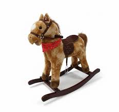 cheval à bascule en bois avec son pour enfant