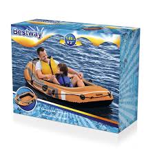 Bateau gonflable Bestway Hydro Force Kondor 2000 orange pour adultes et enfants