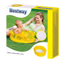 Piscine gonflable Bestway 26L jaune, petite et sécurisée pour enfants
