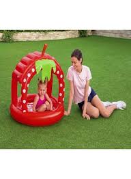 Piscine gonflable Bestway fraise avec pare-soleil intégré pour enfants
