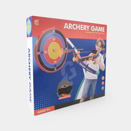 Jeu de tir à l'arc Archery Game pour enfants avec arc, flèches et cible colorée