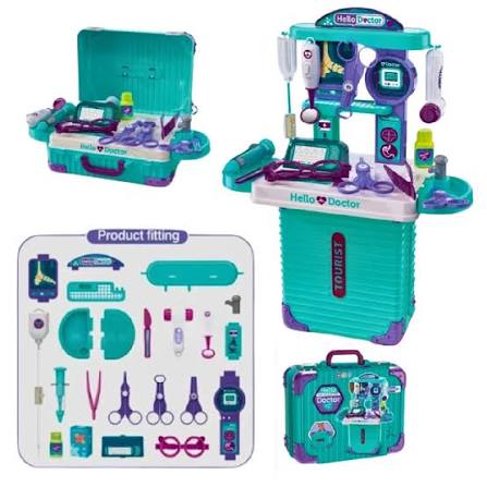 Mallette de médecin Hello Doctor Portable Medical Playset avec accessoires médicaux pour enfants.