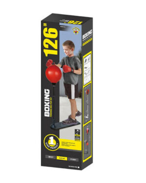 High Foot Boxing Speed Ball 126 cm avec balle de frappe sur pied pour entraînement de boxe et fitness