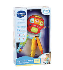 Hochet P'tites Clés Magiques VTech jouet d’éveil bébé avec clés interactives sons lumières et mélodies