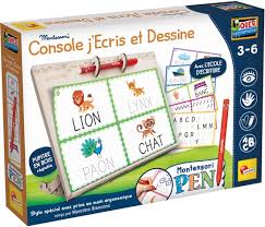 Lisciani Montessori Pen kit éducatif pour apprendre à écrire et dessiner avec méthode Montessori