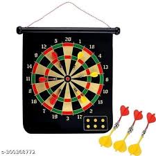 Magnetic Dart Board Set avec 6 fléchettes magnétiques de sécurité pour enfants et adultes