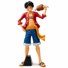 Figurine One Piece Monkey D. Luffy Eating 27 cm pour collection manga et décoration anime.