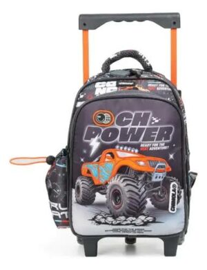 Sac à dos scolaire avec chariot 12 pouces à roulettes pour enfant