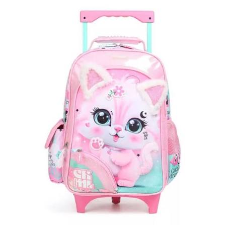 Sac à dos à roulettes Chimola 16 pouces Cat BT163 pour école