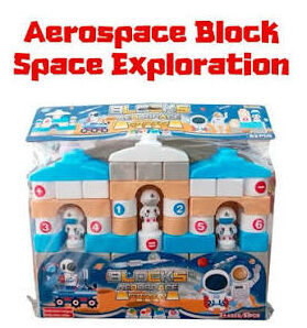 Blocks Aerospace Exploration Toy 53 PCS jeu de construction spatial pour enfants
