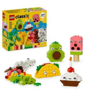 LEGO® Classic Les Aliments Créatifs, coffret de construction avec briques LEGO® permettant de créer des aliments colorés et amusants.