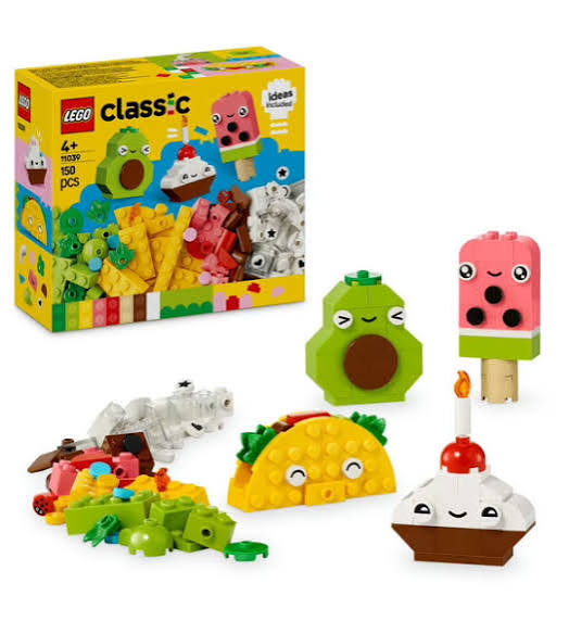 LEGO® Classic Les Aliments Créatifs, coffret de construction avec briques LEGO® permettant de créer des aliments colorés et amusants.