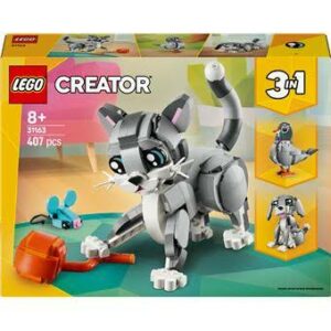 LEGO® Creator 31163 Le Chat Joueur 3-en-1 avec chat articulé, chien et pigeon à construire.