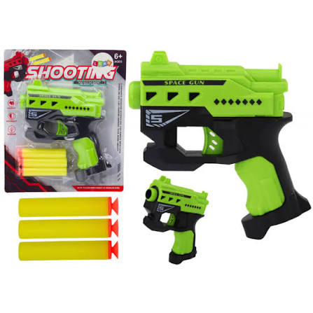 Mini pistolet à fléchettes en mousse avec ventouses pour enfants